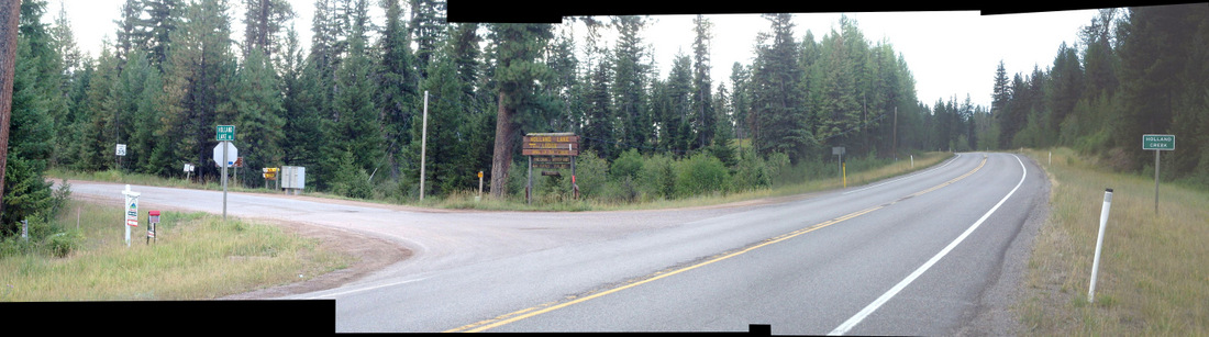 GDMBR: The big picture of where we turned from Hwy 83 toward Holland Lake.